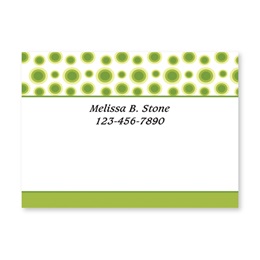 Luxurious Lime Personalized 4X3 Post It Notes