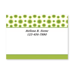 Luxurious Lime Personalized 4X3 Post It Notes