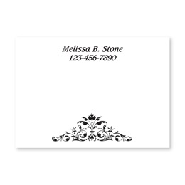 Elegant Trim Personalized 4X3 Post It Notes