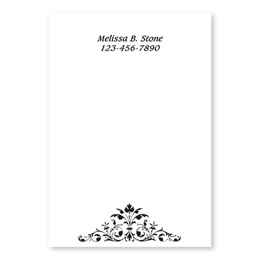 Elegant Trim Personalized 4X6 Post It Notes