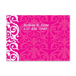 Elegant Pink Lace Personalized 4X3 Post It Notes