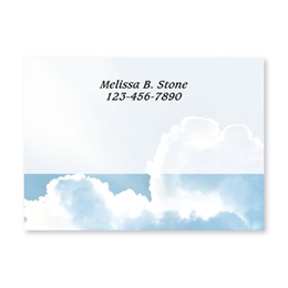 Clouds Personalized 4X3 Post It Notes