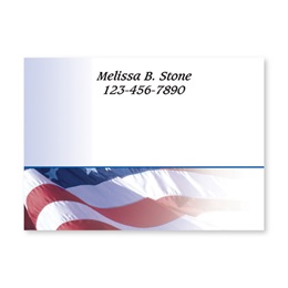 Flag Personalized 4X3 Post It Notes
