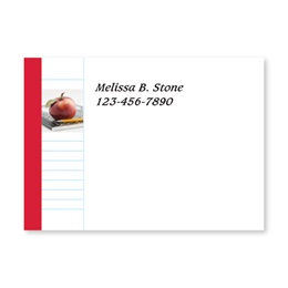 An Apple A Day Personalized 4X3 Post It Notes