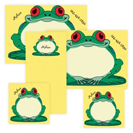 Frog Personalized Stationery And Memo Ensemble