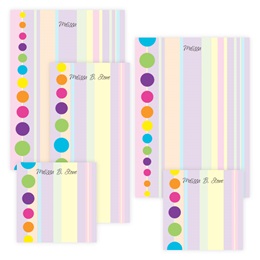 Bright And Fun Personalized Stationery And Memo Ensemble