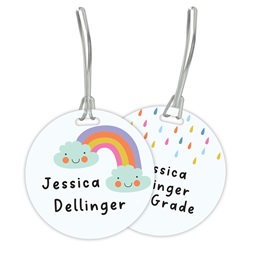 Round Rainbow Luggage & Bag Tag