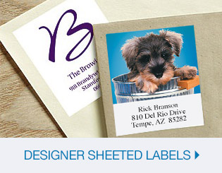 Shop Designer Sheeted Labels