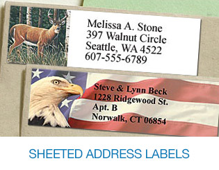 Sheeted Mailing Labels