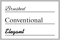 Sophisticated Rolled Labels Font Options