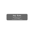 Personalized Modern Charcoal Address Labels with Dispenser