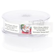 Hot Cocoa Marshmallow Snowman Address Labels with Dispenser